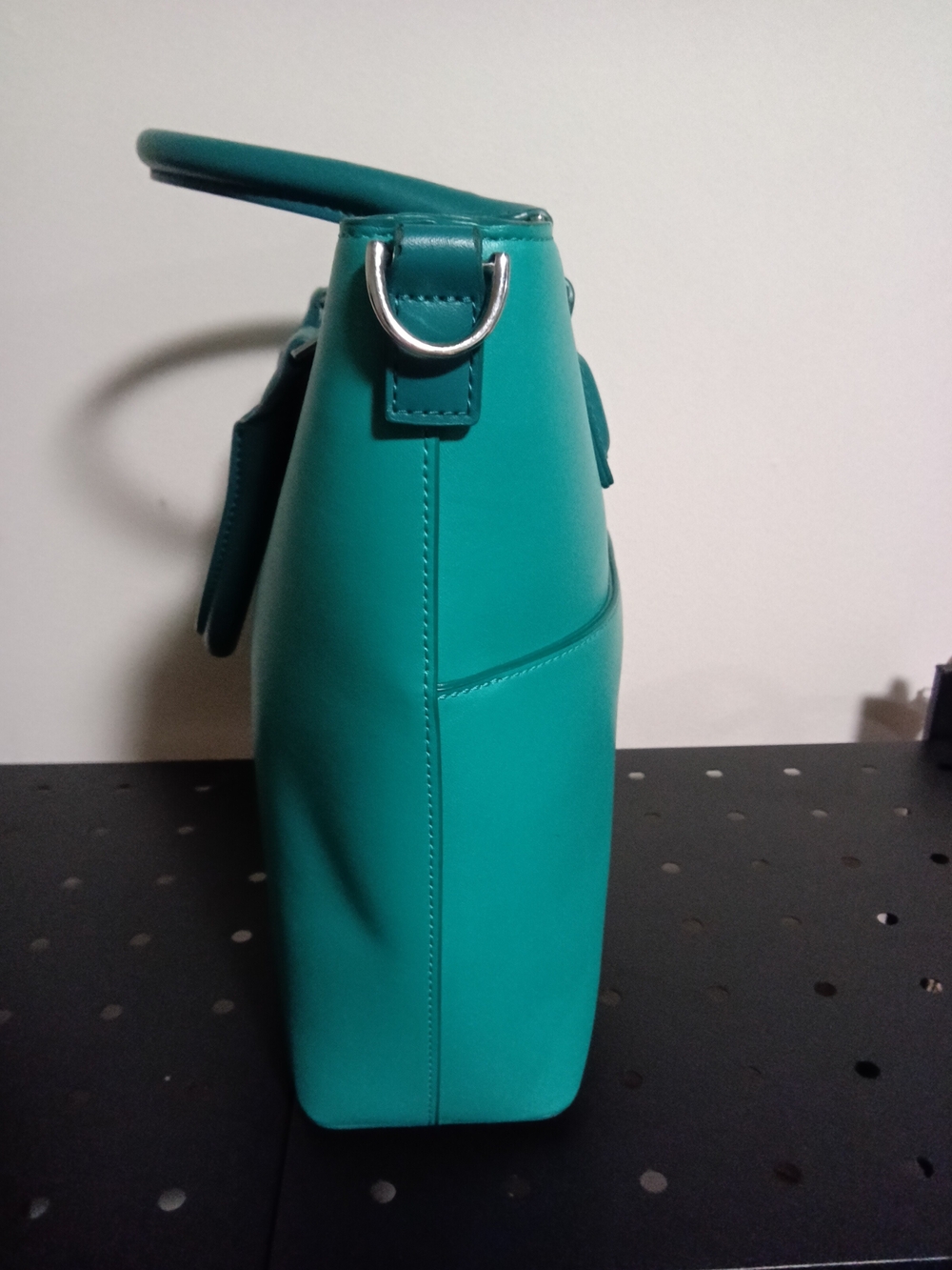Vera Bradley Teal Dual Top-Handle Tote Bag - NWOT - Picture 3 of 5
